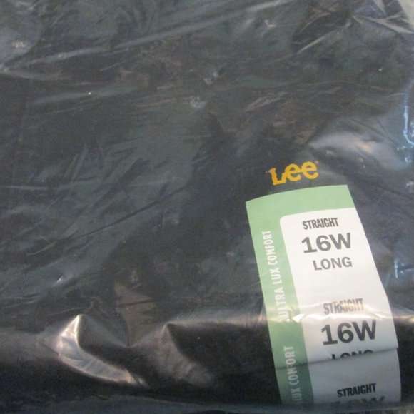 Lee Plus Straight 16W Long Utility Pant Mid Rise Unionall Black unopened - Picture 2 of 4